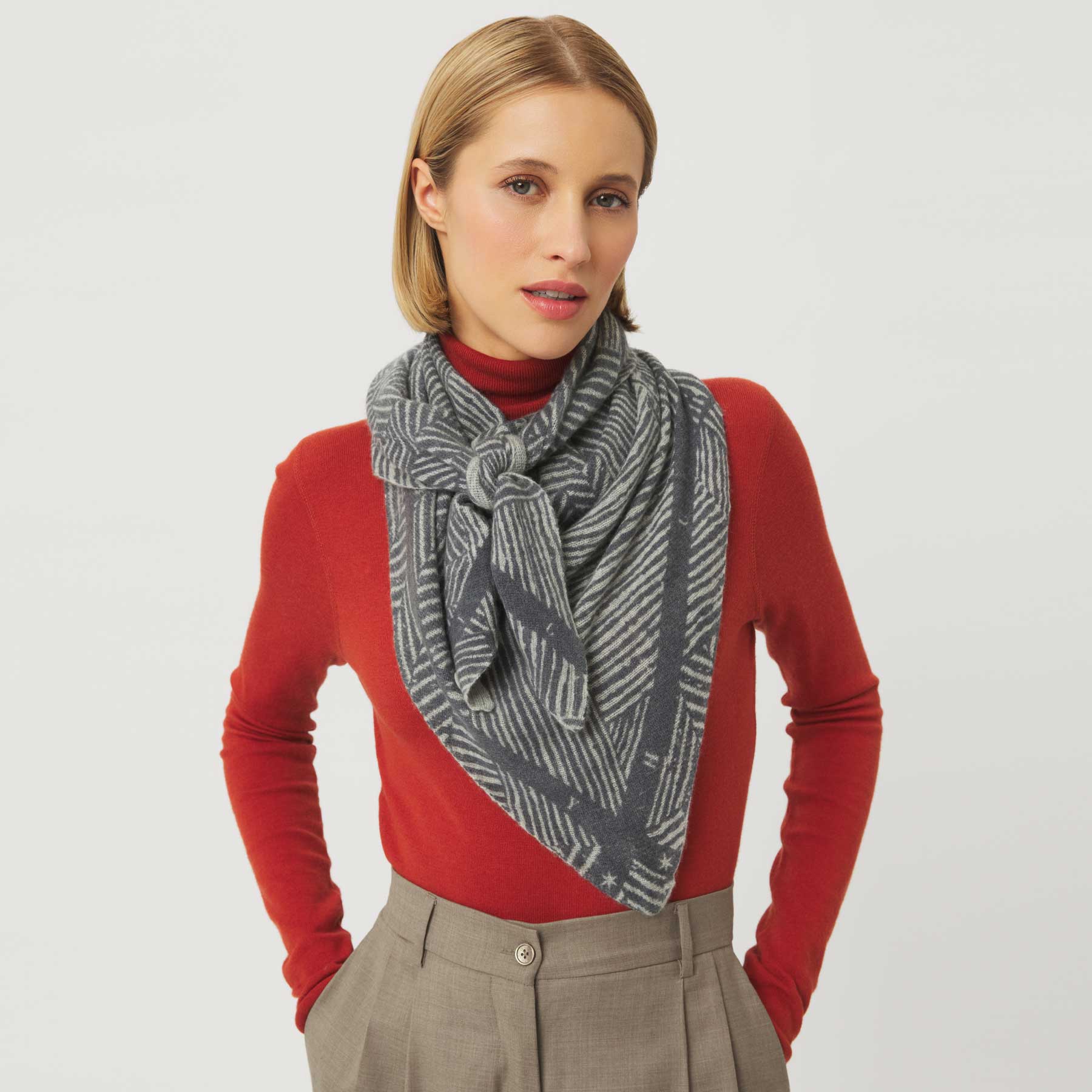Triangle Knit Scarf Lifelines