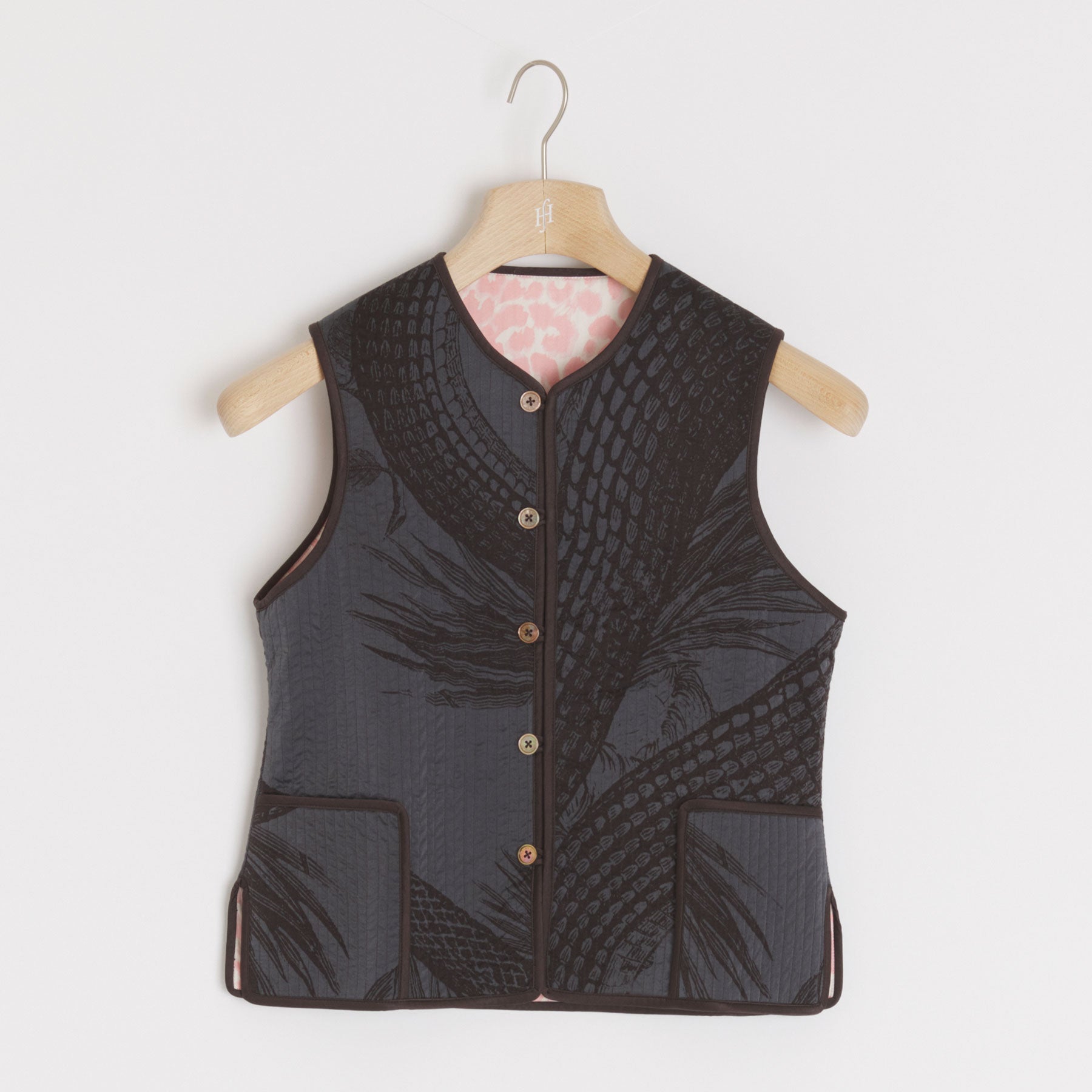 Vest Reversible Garden Eden / Cheetah