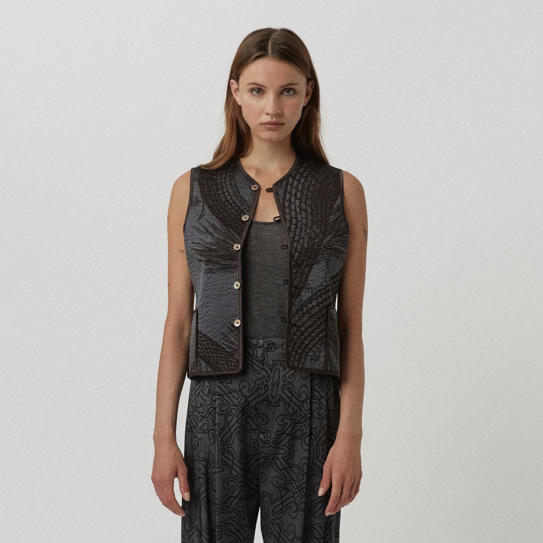 Vest Reversible Garden Eden / Cheetah
