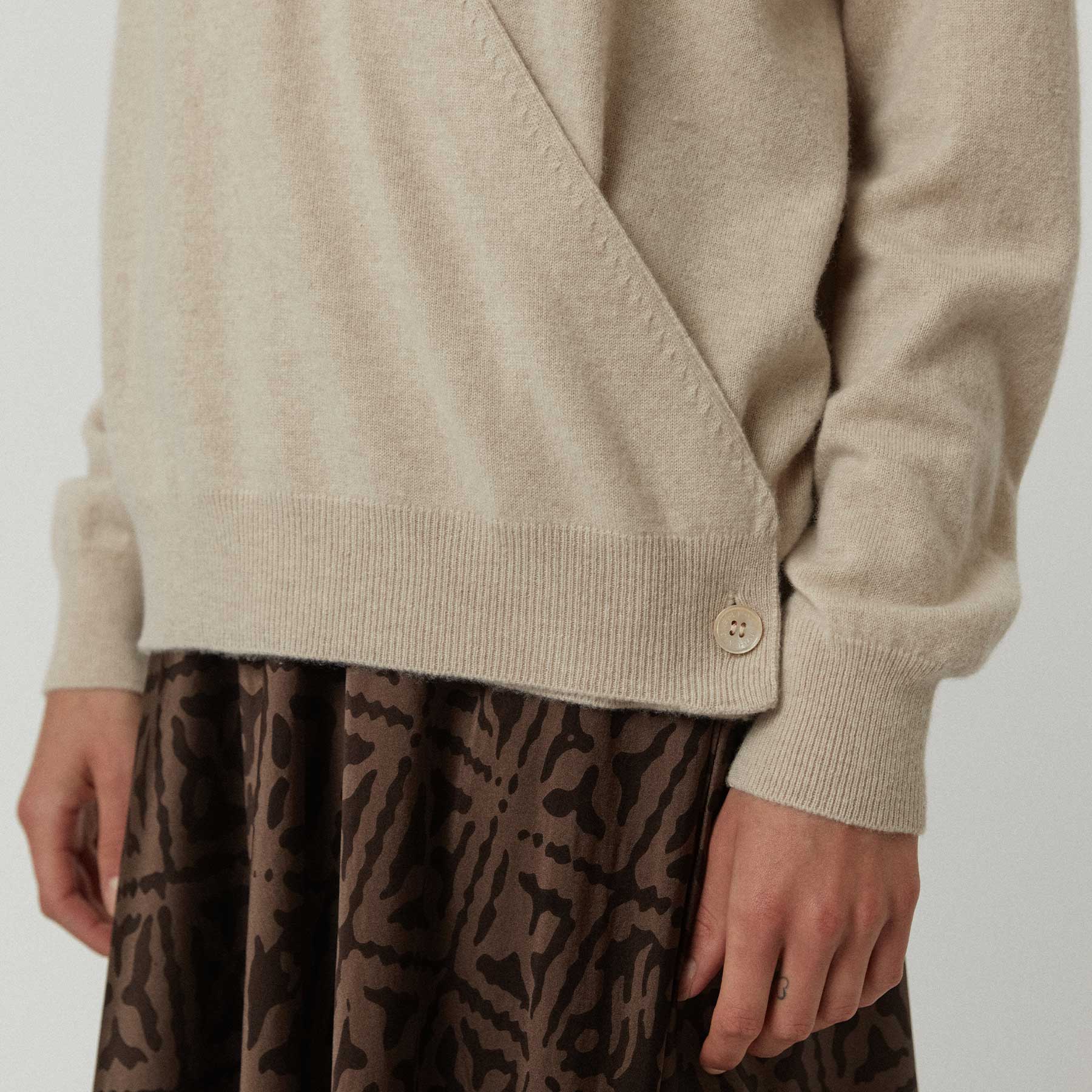Wrap Cardigan Lentil