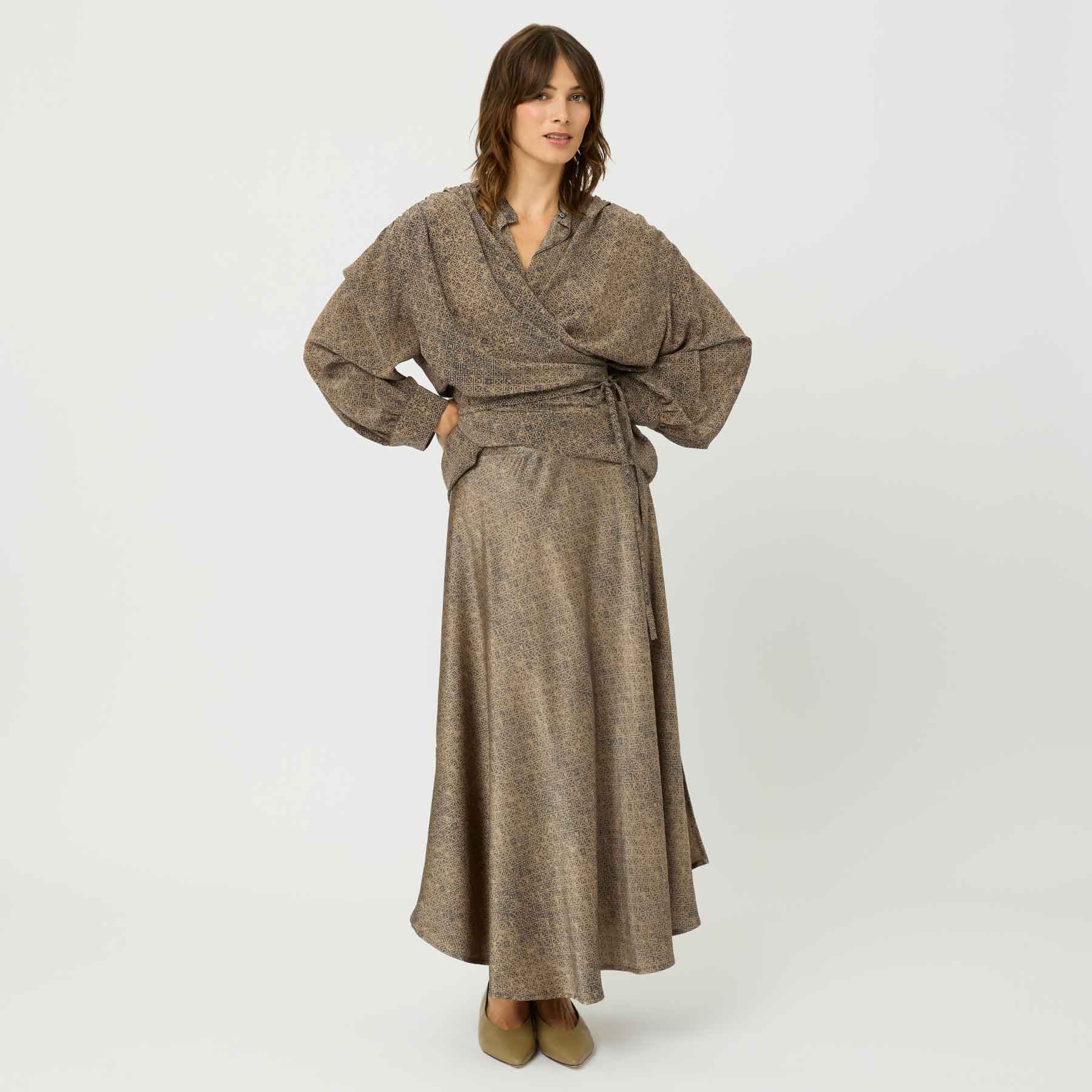 Wrapped Blouse Refelxiva Eyes of Marrakesh Small